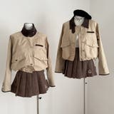 甘辛系ガールズ☆チェックジャケット+スカート ショートセットアップ | 17kg | 詳細画像1