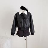 甘辛系ガールズ☆レザージャケット ムートンライダースアウター | 17kg | 詳細画像3 