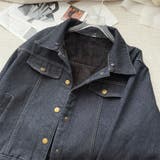 甘辛系ガールズ☆デニムジャケット フェイクファー襟付き裏起毛アウター | 17kg | 詳細画像10