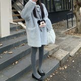 ゆるカワコーデ☆ロングボアジャケット羊羔風スタンドカラー | 17kg | 詳細画像8 