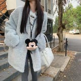 ゆるカワコーデ☆ロングボアジャケット羊羔風スタンドカラー | 17kg | 詳細画像18 