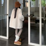 ゆるカワコーデ☆ロングボアジャケット羊羔風スタンドカラー | 17kg | 詳細画像27 