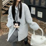 ゆるカワコーデ☆ロングボアジャケット羊羔風スタンドカラー | 17kg | 詳細画像5 