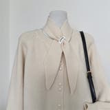 大人っぽく洗練された☆クルーネック黄ニットカーデマフラー2点 | 17kg | 詳細画像11