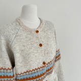 ゆるカワコーデ☆ジャカードカーデマフラー付保温ニット | 17kg | 詳細画像3