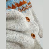 ゆるカワコーデ☆ジャカードカーデマフラー付保温ニット | 17kg | 詳細画像12