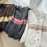 ゆるカワコーデ☆ジャカードカーデマフラー付保温ニット | 17kg | 詳細画像16