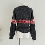 ゆるカワコーデ☆ジャカードカーデマフラー付保温ニット | 17kg | 詳細画像23