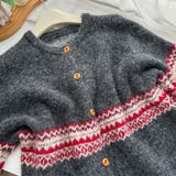 ゆるカワコーデ☆ジャカードカーデマフラー付保温ニット | 17kg | 詳細画像25