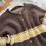 ゆるカワコーデ☆ジャカードカーデマフラー付保温ニット | 17kg | 詳細画像32