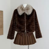 コーヒー | 甘辛系ガールズ☆ボア襟ショートジャケット防寒 | 17kg