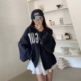 快適スタイルを実現☆ロゴジップパーカー 裏起毛あたたか | 17kg | 詳細画像2 