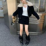 甘辛系ガールズ☆ボアショートジャケット＋スカートセット | 17kg | 詳細画像3 