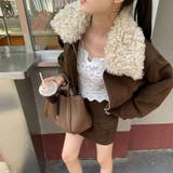 甘辛系ガールズ☆ボアショートジャケット＋スカートセット | 17kg | 詳細画像5 