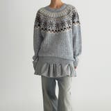 レトロな学院風柄物！大人気フェアアイル柄ウール混ニットセーター | 17kg | 詳細画像7 