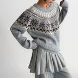 レトロな学院風柄物！大人気フェアアイル柄ウール混ニットセーター | 17kg | 詳細画像9 