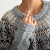 レトロな学院風柄物！大人気フェアアイル柄ウール混ニットセーター | 17kg | 詳細画像4 