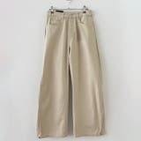 ユニセックス☆高ウエスト無地オールシーズンワイドストレートパンツ | 17kg | 詳細画像8