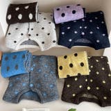 ゆるカワコーデ☆ドット柄ニットカーディガンマフラー付2点セット | 17kg | 詳細画像6