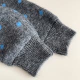 ゆるカワコーデ☆ドット柄ニットカーディガンマフラー付2点セット | 17kg | 詳細画像12