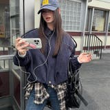 ネイビー | ユニセックス☆ストリート系レトロスエード調スタッズ付きフライトジャケット | 17kg