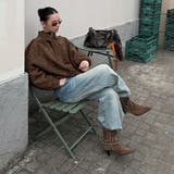 ユニセックス☆ストリート系レトロスエード調スタッズ付きフライトジャケット | 17kg | 詳細画像6 