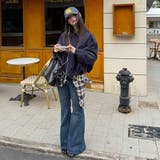 ユニセックス☆ストリート系レトロスエード調スタッズ付きフライトジャケット | 17kg | 詳細画像9 