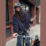 ユニセックス☆ストリート系レトロスエード調スタッズ付きフライトジャケット | 17kg | 詳細画像11 