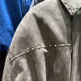 ユニセックス☆ストリート系レトロスエード調スタッズ付きフライトジャケット | 17kg | 詳細画像15 