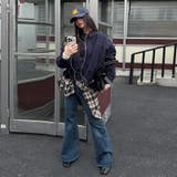 ユニセックス☆ストリート系レトロスエード調スタッズ付きフライトジャケット | 17kg | 詳細画像18 