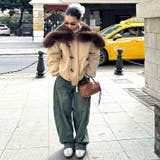 ユニセックス☆ストリート系厚手キルティング牛角ボタンファー付きパーカー | 17kg | 詳細画像18 