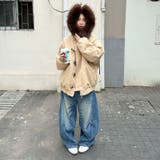 ユニセックス☆ストリート系厚手キルティング牛角ボタンファー付きパーカー | 17kg | 詳細画像23 