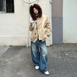 ユニセックス☆ストリート系厚手キルティング牛角ボタンファー付きパーカー | 17kg | 詳細画像24 