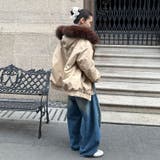 ユニセックス☆ストリート系厚手キルティング牛角ボタンファー付きパーカー | 17kg | 詳細画像28 