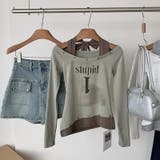 甘辛系ガールズ☆ホルターネックプリント入りトップス假2枚風 | 17kg | 詳細画像10 