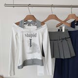 甘辛系ガールズ☆ホルターネックプリント入りトップス假2枚風 | 17kg | 詳細画像3 