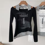 甘辛系ガールズ☆ホルターネックプリント入りトップス假2枚風 | 17kg | 詳細画像5 