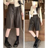 甘辛系ガールズ☆高品質PUレザーショートブーツパンツ五分丈ワイドパンツ | 17kg | 詳細画像7