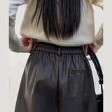 甘辛系ガールズ☆高品質PUレザーショートブーツパンツ五分丈ワイドパンツ | 17kg | 詳細画像10