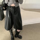 甘辛系ガールズ☆高品質PUレザーショートブーツパンツ五分丈ワイドパンツ | 17kg | 詳細画像16