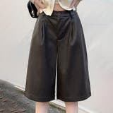 甘辛系ガールズ☆高品質PUレザーショートブーツパンツ五分丈ワイドパンツ | 17kg | 詳細画像4