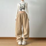 コーヒー | ユニセックス☆フリースパンツ裏起毛厚手 | 17kg