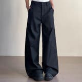 大人っぽく洗練された☆高級感あるタック入りカッティング裾引きずりロングパンツ | 17kg | 詳細画像10