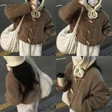 ゆるカワコーデ☆牛角ボタンボアジャケットムートン風アウター | 17kg | 詳細画像4