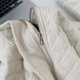 ゆるカワコーデ ダイヤキルト中綿ジャケットショート丈コーデュロイ切替中綿アウター | 17kg | 詳細画像13 