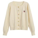 ベージュ | ミレニアル学園風☆刺繍クルーネックニットカーディガンアウターニットトップス | 17kg