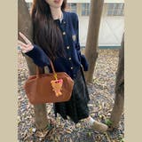 ミレニアル学園風☆刺繍クルーネックニットカーディガンアウターニットトップス | 17kg | 詳細画像8