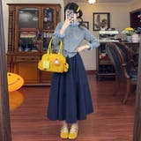 甘辛系ガールズ☆グレー木目フリル立ち襟ニットカーディガン長袖トップス | 17kg | 詳細画像3