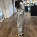 ゆるカワコーデ☆裏起毛裾フリル風フェイクレイヤードスウェットパンツワイドパンツ | 17kg | 詳細画像6 