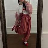 ゆるカワコーデ☆裏起毛裾フリル風フェイクレイヤードスウェットパンツワイドパンツ | 17kg | 詳細画像13 